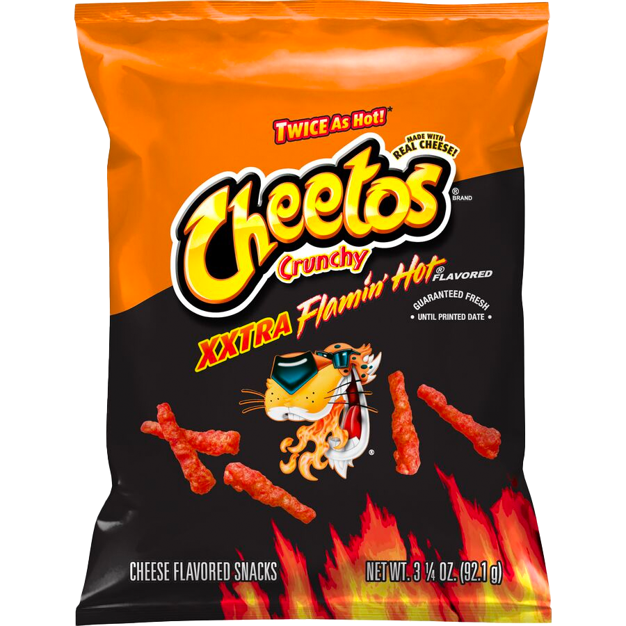 Cheetos Crunchy Flamin' Hot Tangy Chili Fusion Cheese Snacks - 2.75 Ounce  Bags - 6ct Box